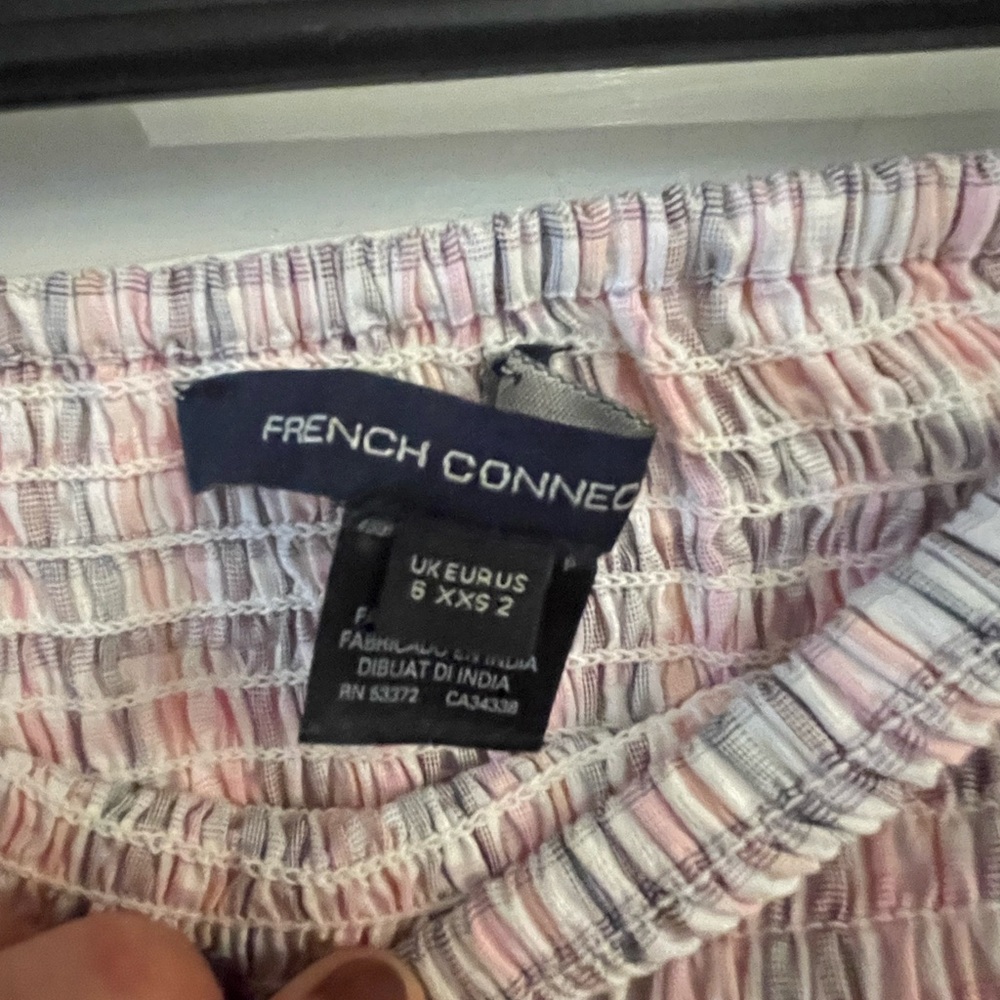 French Connection Pink Plaid Ruffle Skirt - Picture 3 of 3